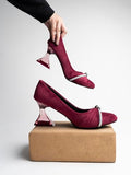 Shoetopia Girls Monika Cherry Dress Shoe - 4 Uk (Girls-Monika-Cherry),Cherry,4,B0CQK628TZ
