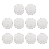 ATORSE 9x10Pieces Clear Plastic Tealight Cups Cute Candle Mold Wax Containers Round 36mm