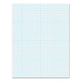 Ampad 8 1/2 x 11 Inches White Quad Pad, 4 Square Inch, 50 Sheets, 10 Pack