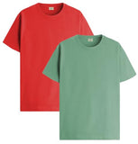 Adro Men'S Solid Regular Fit T-Shirt (Rcm2-Pln-Rd-Pt_Red,Pista