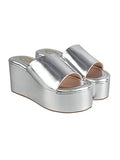 Shoetopia Women'S Flat Sandal,Silver,2,B0C3RM69X7