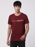 Adro Men'S Graphic Printed 100% Cotton T-Shirt - Regular Fit, Printed T-Shirts For Men (Rn24-Rac-Mr_Maroon_Xl)