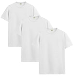 Adro Men'S Solid Regular Fit T-Shirt (Rcm3-Pln-Wh-Wh-Wh_White,WhiteApparel,2XL