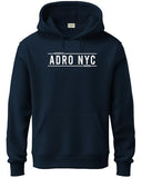 Adro Men'S Cotton Neck Hooded Sweatshirt (H24-Adro-Nb_Navy Blue