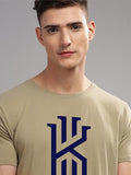 Adro Mens Printed T Shirt - Premium Cotton Graphic Printed Tshirt - Beige T-Shirt - Rn24-Kobe-Be-2Xl