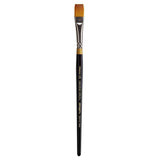 KINGART Premium Original Gold 9550-1/2 WASH/Glaze Series Artist Brush, Golden Taklon Synthetic Hair, Short Handle, for Acrylic,