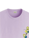 ADRO Tshirt for Men | Anime T Shirt for Men | 100% Cotton Tshirt | Graphic Printed T-Shirt | Chest Printed Tshirt | Minion Anime Tshirt | T-Shirts| RN24-STICK-MINI-PU-XL Purple,Purple