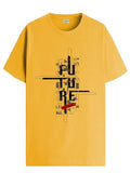 Adro Men'S Graphic Printed 100% Cotton T-Shirt - Regular Fit, Printed T-Shirts For Men (Rn24-Ftr-Mu_Mustard_S)