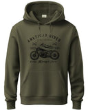 Adro Men'S Cotton Blend Neck Hooded Sweatshirt (H24-Ame-Ol-2Xl_Olive)