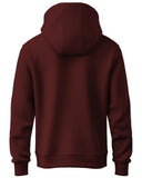 Adro Men'S Cotton Neck Hooded Sweatshirt (H24-Pln-Mr_Maroon,MaroonApparel,2XL