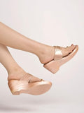 Shoetopia Women'S Mesh Sandal,Rose-Gold,3,B0CSN3NCJW