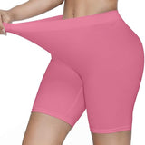 KYDA Women's Anti Bacterial Cycling Shorts Under Skirt Biker Shorts High Waist Stretchable Yoga Shorts & Gym Workout Skin Fit Shorties,Pink