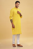 Be Active Men'S Cotton Regular Kurta Size Xl (C-399-2_Yellow)