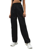Leriya Fashion Trouser for Women | Track Pant for Women | Cargo Style Trouser Track Pants for Women | Hight Waist Track Pants for Women | Trousers for Women (X-Large Black),Black
