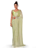 Womanista Womens Striped Polyester (TI_3362_Green)