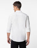 Fyltr Men'S Solid 100% Cotton Casual Full Sleeves Shirt With Pocket,Thunder White,Thunder White,2Xl