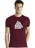 Adro Triangle Mens Printed T-Shirt (Rnr-M-Tkt-Mr_Maroon_S)