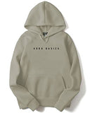 Adro Men'S Cotton Neck Hooded Sweatshirt (H22-1-Ar2-Ch_Beige_M)