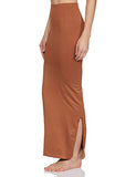 Clovia Womens Petticoat Style Saree Shapewear With Side Slit (Sw0023A24_Brown_Xxl)
