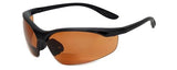 Calabria 91348 Bifocal Reading Safety Glasses Readers +2.00 Copper Orange Men Women Wrap Around Eye Protection Shatterproof