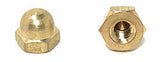 10-32 Acorn Cap Nuts Solid Brass Fine Thread UNF (25 Pieces)
