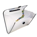 Lamok Portable A4 Legal Document Organizer Expanding Accordion File With Label Card Folders Window And Press Lock For Daily Us