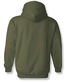 Adro Men'S Cotton Neck Hooded Sweatshirt (H20-M-Egn-Ol_Olive_2Xl)