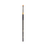 KINGART Premium Original Gold 9400-1/8 Angular Shader Series Artist Brush, Golden Taklon Synthetic Hair, Short Handle, for Acryl
