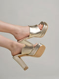 Shoetopia Women'S Wedge Heel Sandal,Golden,4,B0CXJ1JCFD