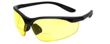 Calabria 91348 Anti Fog Bifocal Reading Safety Glasses Readers +2.50 Yellow Men Women Wraparound Eye Protection Shatterproof