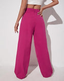 Leriya Fashion Trousers for Women - Black Pants (X-Large, Pink)