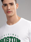 Adro Mens Printed T Shirt - Premium Cotton Graphic Printed Tshirt - White T-Shirt - Rn24-Bost-Wh-M