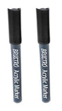 Brustro Acrylic (Diy) Marker Black Pack Of 2 (For Craftworks, School Projects, And Other Presentations)