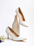 Shoetopia Girls Belly-253 White Pump - 3 Uk (Girls-Belly-253-White),White,3,B0CQK5J2G3