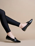 Shoetopia Pointed Toe Flat Black Belly For Women & Girls /Eu38,Black,5,B0F9FLJXNQ