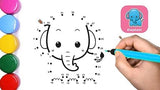 MORADIYA FRESH (LABEL) Dot to Dot Connect Book with Fun Connect Drawing of Puzzle Game Children Educational Drawing Book Workshe