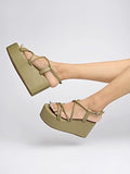 Shoetopia Women'S Block Heel Sandal/Green /Eu35 / Uk2,Green,2,B0C691W5KD