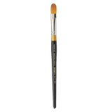 KINGART Premium Original Gold 9500-14 Filbert Series Artist Brush, Golden Taklon Synthetic Hair, Short Handle, for Acrylic, Wate