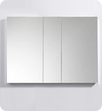 Fresca Bath 50 W X 36 H Modern Bathroom Medicine Cabinet With Mirrors, Recessed Or Wall-Mount Installation, 8 Adjustable Gla