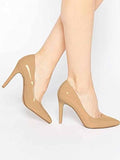 Shoetopia Women'S Slip-On Pumps Tan 2 Uk,Tan,2,B0BSCCBM5L