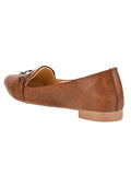 Shoetopia Comfortable Front Buckle Tan Belly For Women & Girls /Uk4,Tan,4,B0C3RN9NHJ