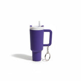 ZORRY Mini Tumbler Keychain, Insulated Travel Cup with Straw and Lid