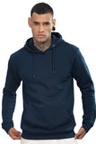 Adro Men'S Cotton Neck Hooded Sweatshirt (H24-M-Pln-Sb_Teal,TealApparel,2XL