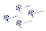 QCAA Self-Locking Gate Latch, 2-1/8, 304 Stainless Steel, 4 Pack, Made in Taiwan