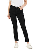INKD Women's Stretchable Skinny Fit Jeans,Super Black
