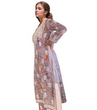 Gosriki Women'S Rayon Viscose Printed & Chikankari Embroidered Straight Kurta (Kisrup Multi-Vks02-Gs_Xxl_Grey_Xx-Large),Grey,2,B0F26QV3BV