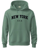 Adro Men'S Cotton Blend Neck Hooded Sweatshirt (H24-New-Pt-S_Pista)