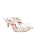 Shoetopia Elegant Pearl-Embellished Golden Heeled Sandals For Women & Girls /Eu39,Golden,6,B0F9FQN5NG