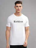 Adro Mens Printed T Shirt - Premium Cotton Graphic Printed Tshirt - White T-Shirt - Rn24-Ruth-Wh-Xl
