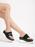 Shoetopia Girls James Black Wedge Sandal - 4 Uk (Girls-James-Black),Black,4,B0CQK31FTY